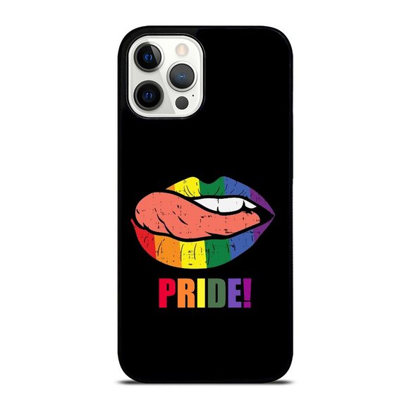 LGBT Lips Rainbow Flag Gay Pride Awareness iPhone Case - Picture 1 of 1